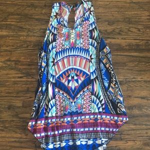 Renee C tank top small cute patterned